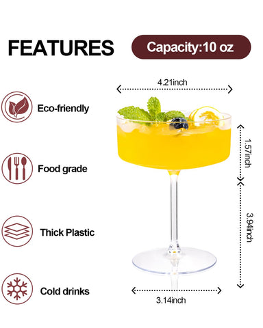 Ciaell versatile bar and wedding-use plastic glassware for versatile service