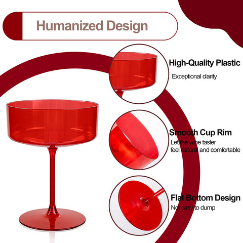 Ciaell BPA-free shatterproof plastic glasses for safe event service.