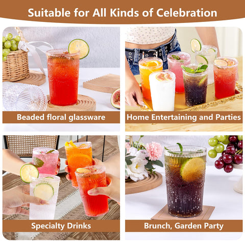 Versatile glassware that complements coffee, tea, juice, and cocktails.