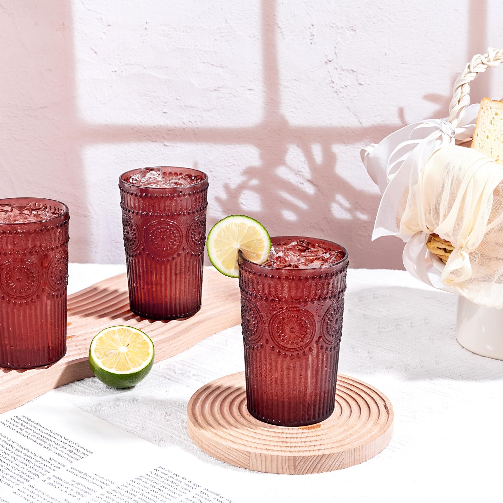 Ciaell versatile plastic glass set for coffee, tea, and more.
