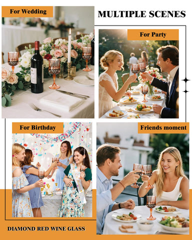 Ciaell amber glass suitable for weddings or bars creates festive atmosphere