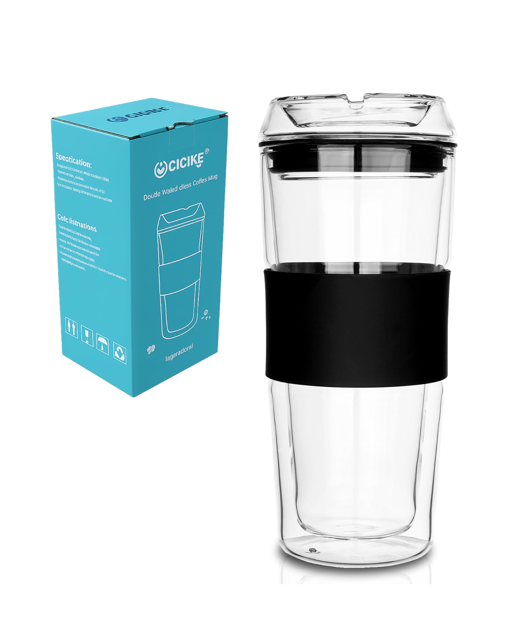 Cicike car cup holder-friendly mug fits securely for travel