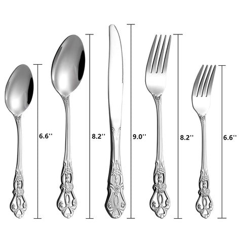 Cididu dinner forks with mirror finish add classic elegance to meals.