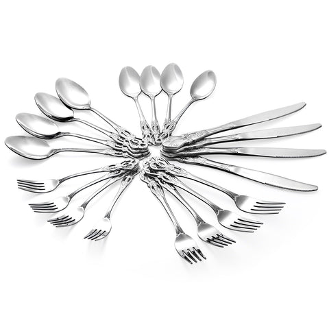 Cididu dinner spoons with smooth edges for comfortable handling.