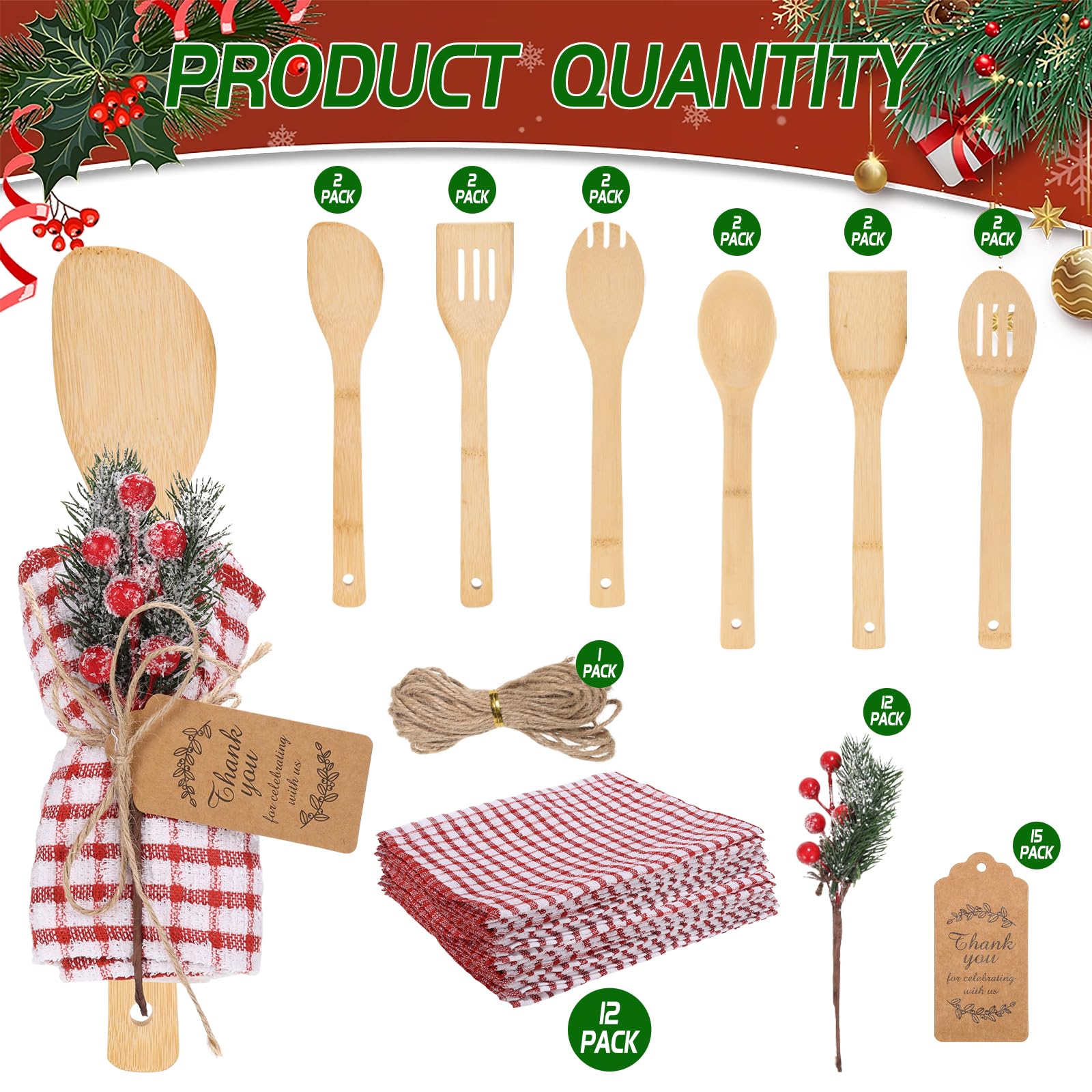 CIEOVO artificial Christmas branches add festive decor for holiday tables