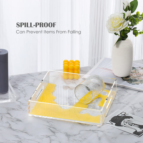 Cilinta glossy acrylic surface highlights clean, modern aesthetics for serving