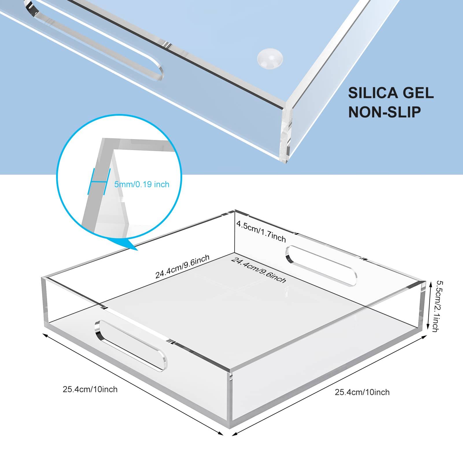 Cilinta makeup tray organizer helps declutter vanity spaces
