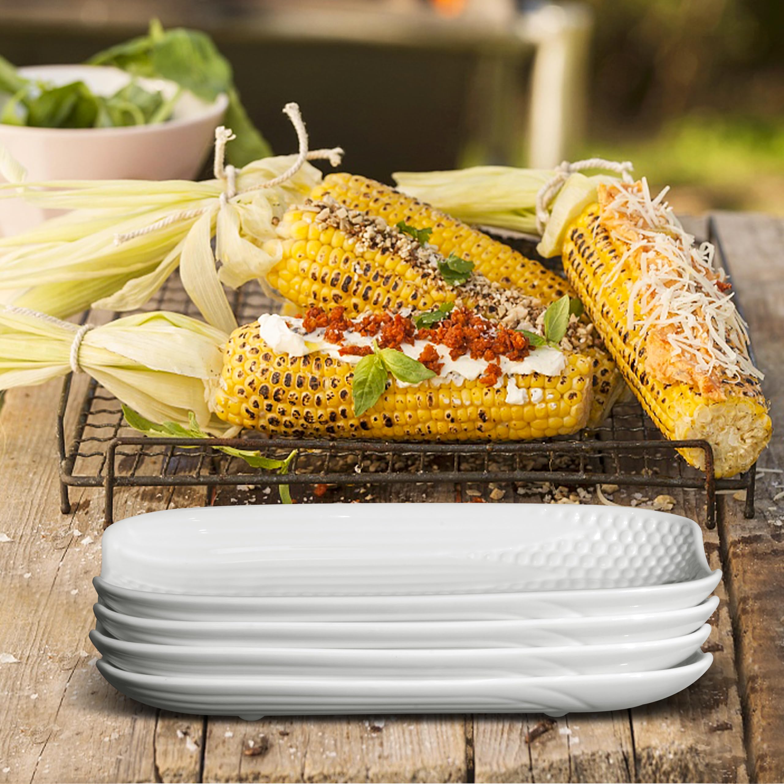 Cinf corn dish top rack dishwasher safe for easy cleanup.