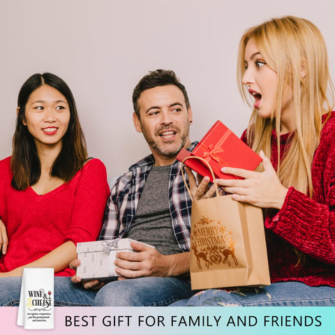 CIOJUNE Wine Kitchen Towels gift-ready packaging for hosts.