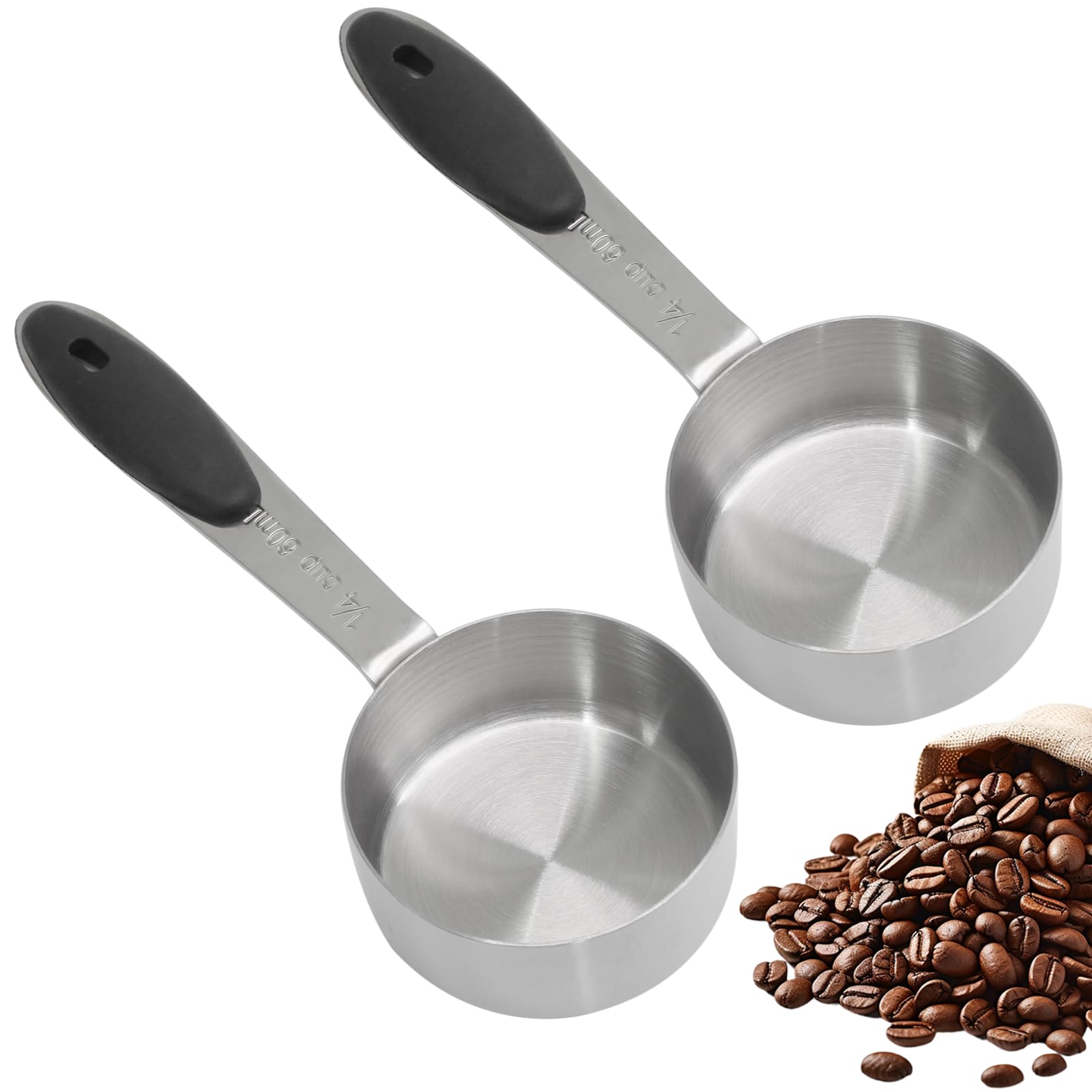 Cionyce quarter cup measuring cup with 60 ml marking for quick accuracy.