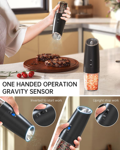 Circle Joy adjustable coarseness control on the pepper grinder for custom grinding