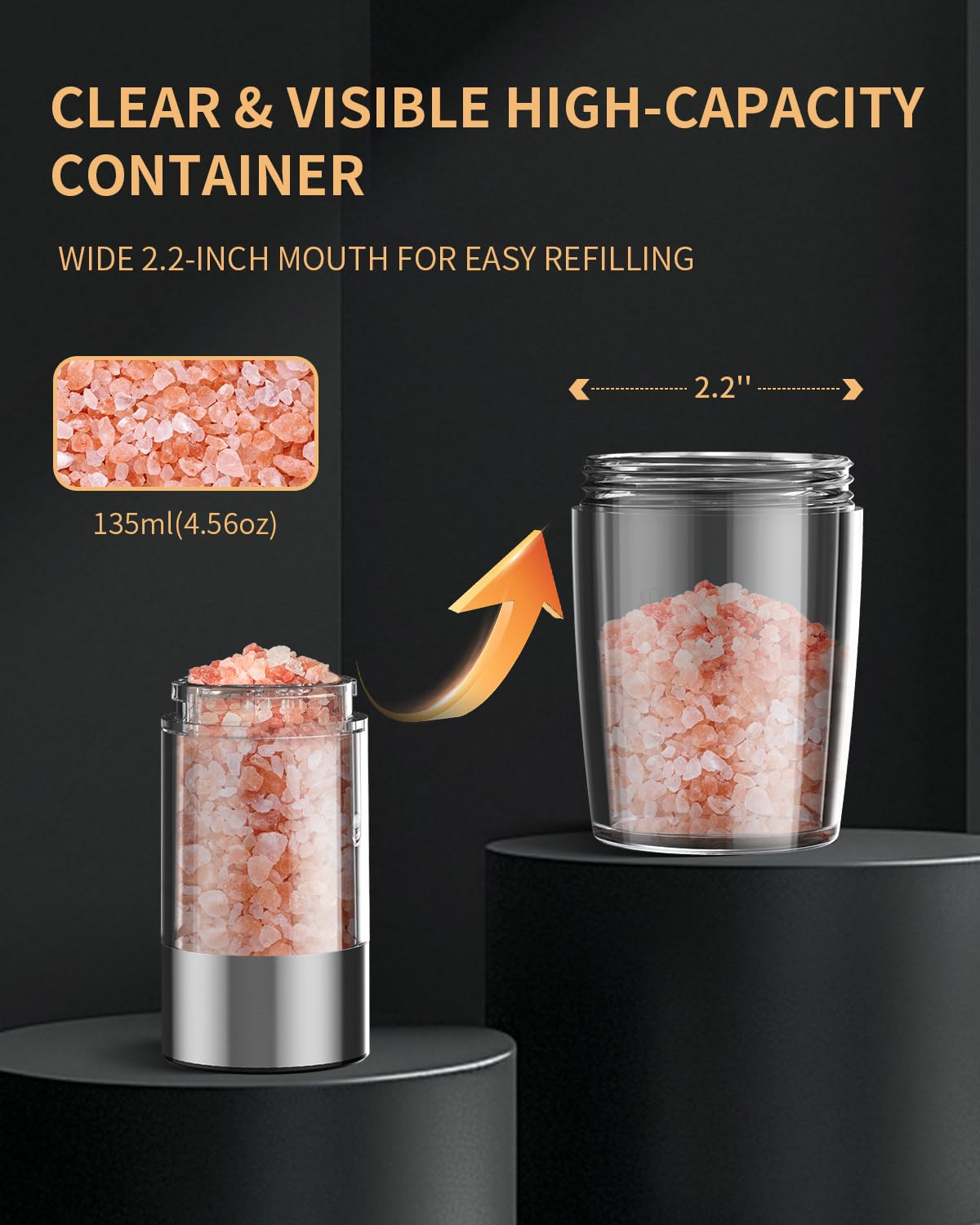 Circle Joy BPA-free acrylic body ensures safe kitchen use