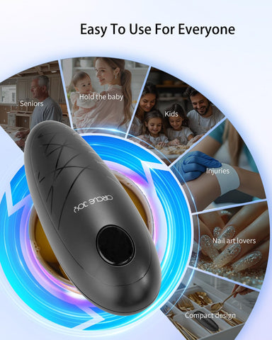 Circle Joy camping can opener demonstrates portable opening on the go.
