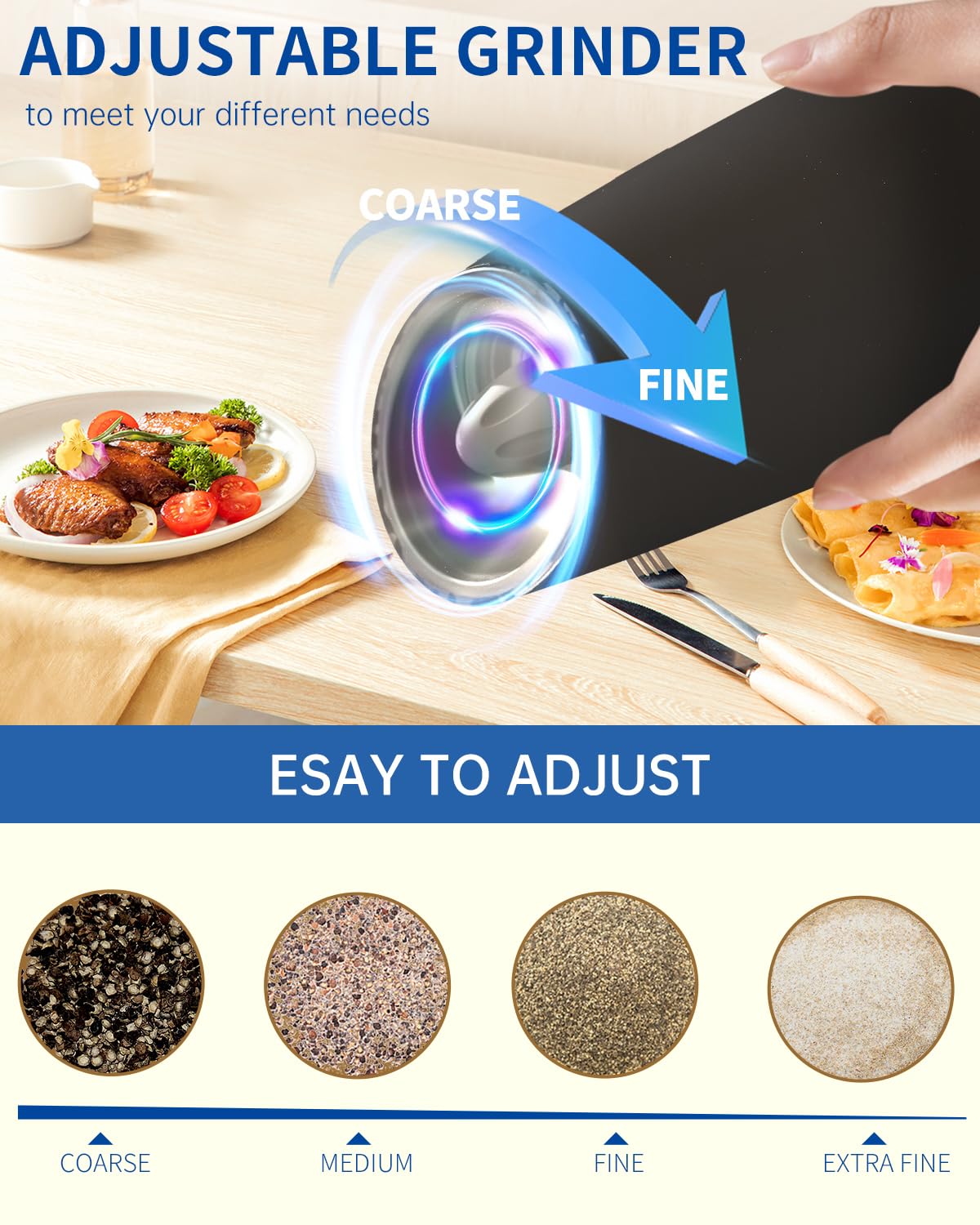 Circle Joy ceramic grinding core close-up preserving spice flavor