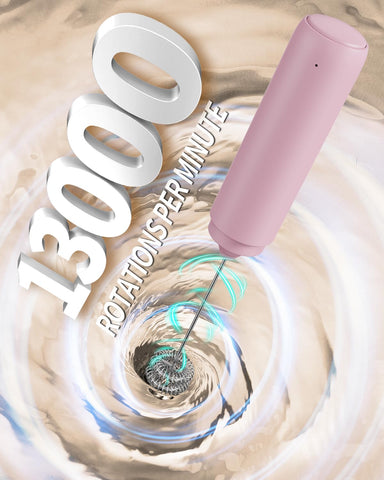 Circle Joy dual-ring whisk boosts texture for rich latte foam