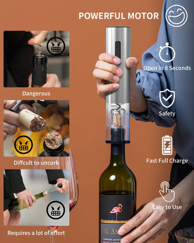 Circle Joy foil cutter cleanly removing foil for smooth bottle prep