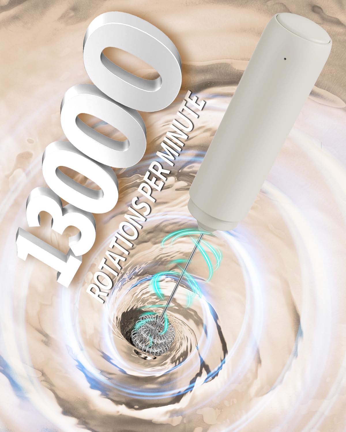 Circle Joy frother storage tube keeps whisk clean when stored