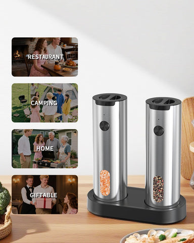 CIRCLE JOY one-handed operation for effortless seasoning while cooking.