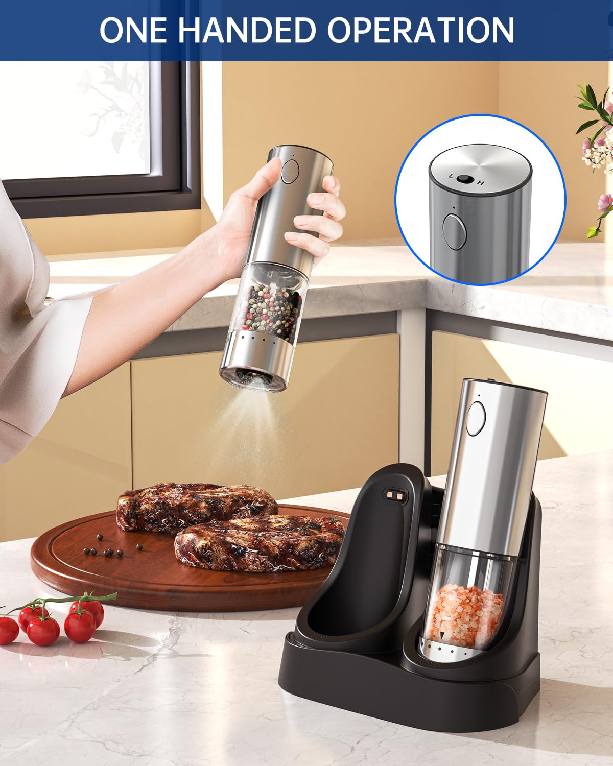 Circle Joy stainless steel set complements modern kitchens