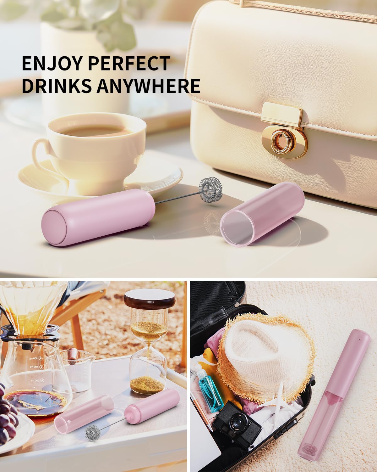 Circle Joy storage tube protects the whisk from dust