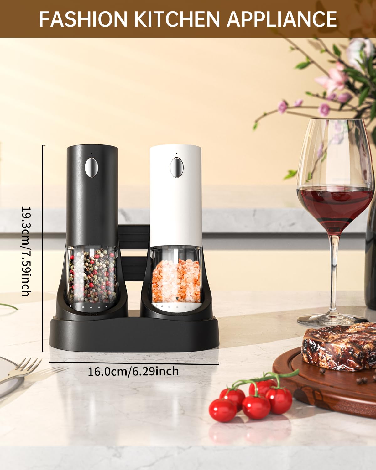 Circle Joy adjustable coarseness dial lets you tailor grind size.
