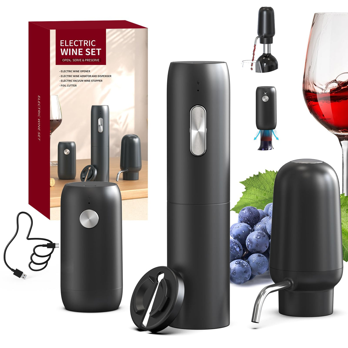 CIRCLE JOY foil cutter cleanly slices a wine seal for easy uncorking