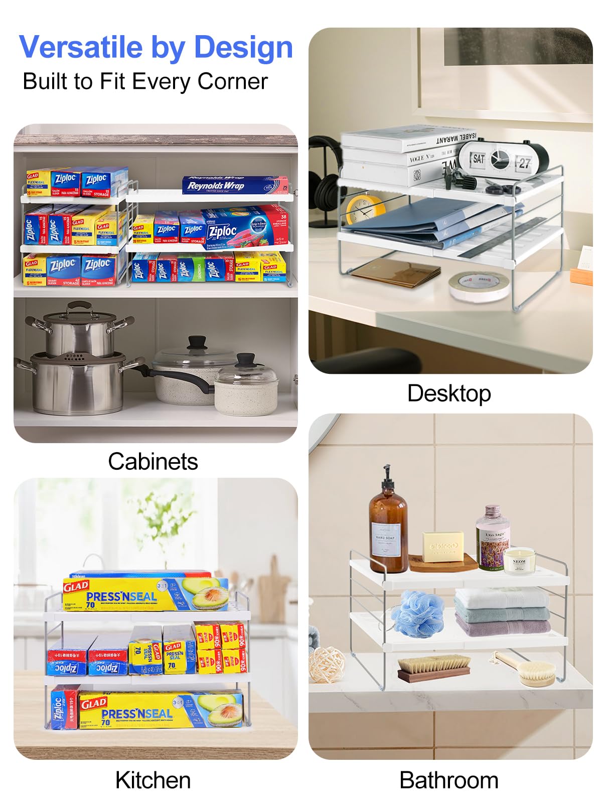 Cirhy multi-purpose foil organizer stores aluminum foil and wraps in one place.