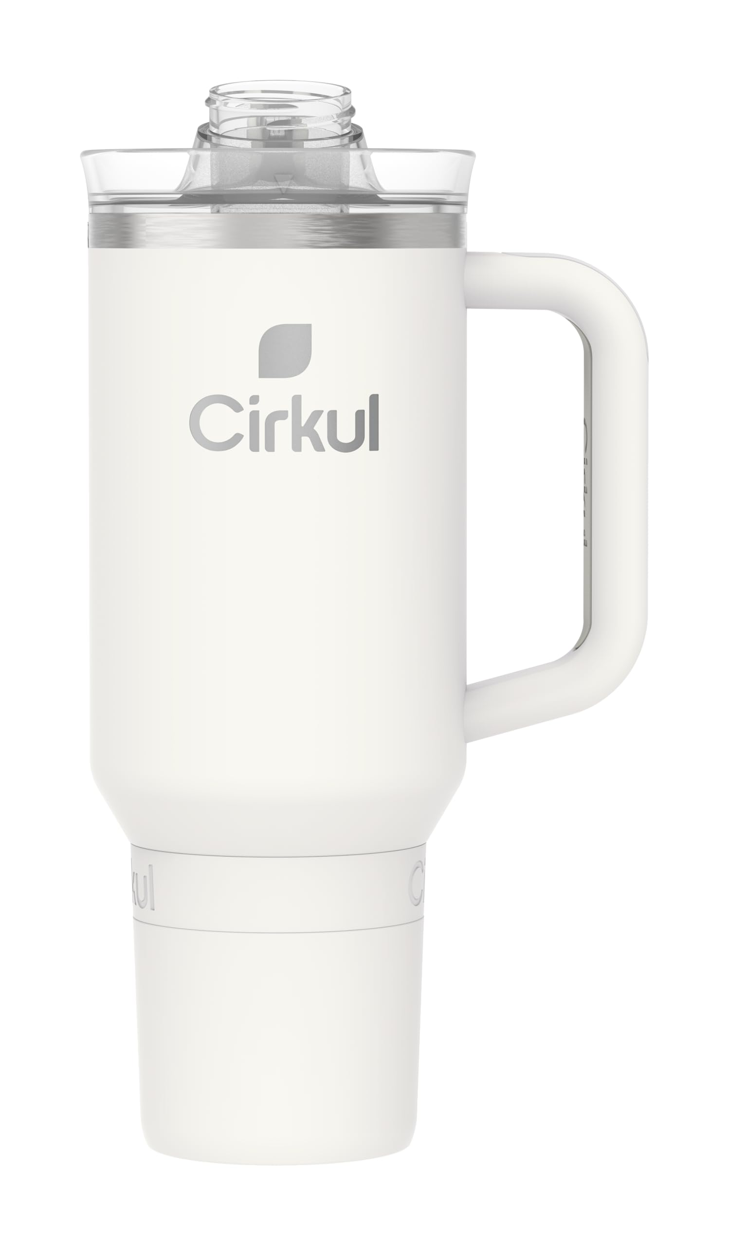 Cirkul strawSip lid with straw for spill-resistant sipping