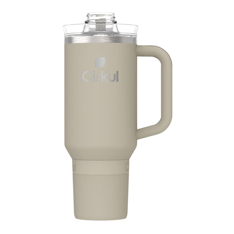 Cirkul StrawSip Lid shown with spill-resistant design and reusable inner straw.