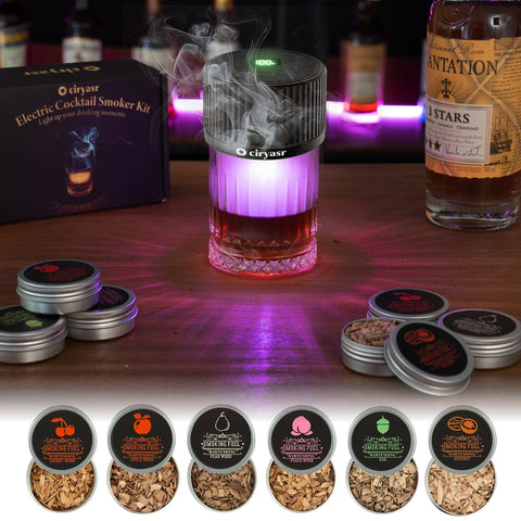 Gift-ready CIRYASR whiskey smoker box for gifting