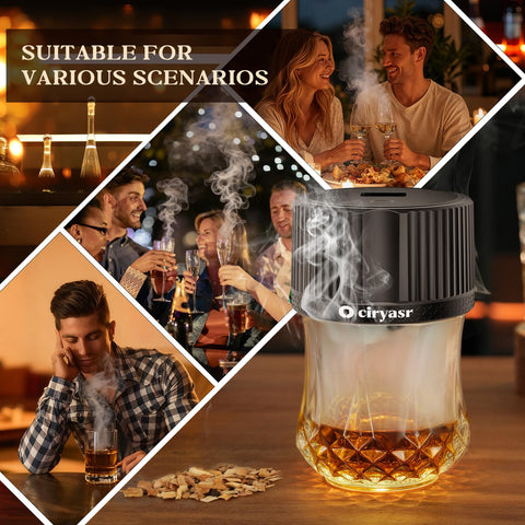 Six wood chip pack for layered flavors in CIRYASR smoker kit