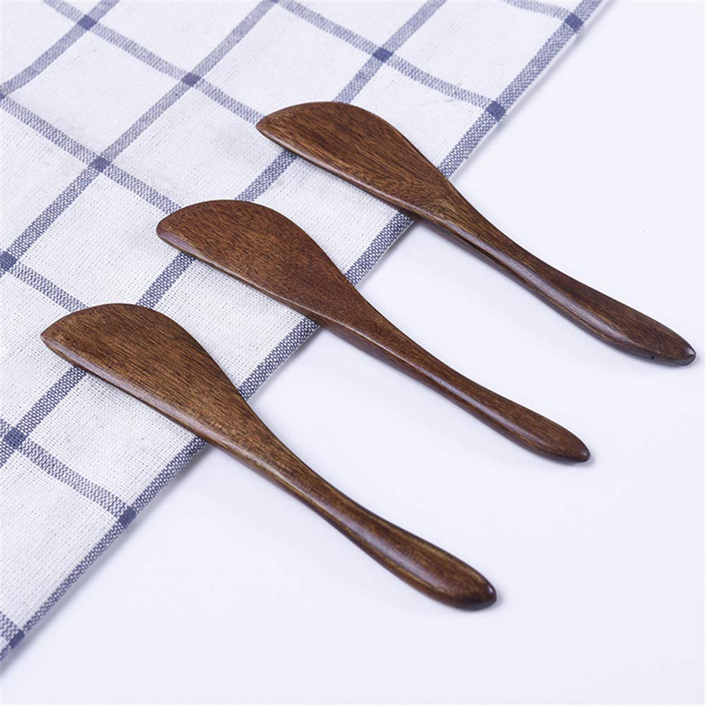 CISHNOU butter knives in Nanmu wood for smooth, classy breakfast spreads.