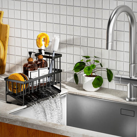 Cisily 304 stainless steel kitchen organizer resists rust for daily countertop use
