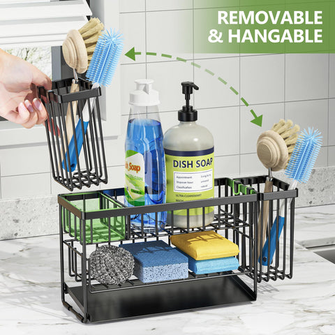 Cisily flexible brush holder adapts to any direction for convenient storage