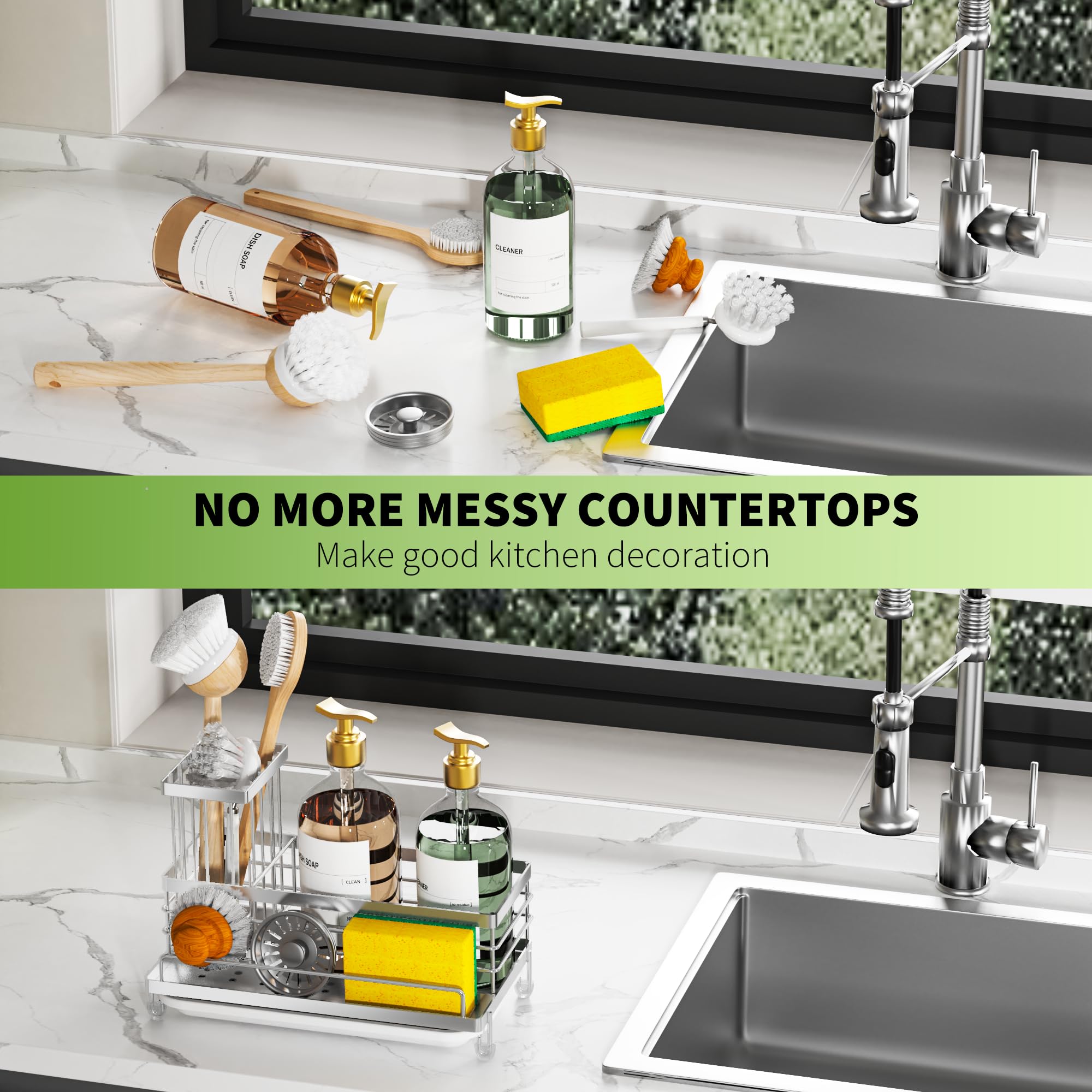 Cisily kitchen storage essentials help declutter countertops and streamline tasks.