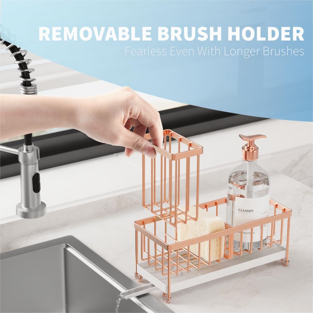 Cisily rotatable spout directs water into the sink for drip-free countertops.