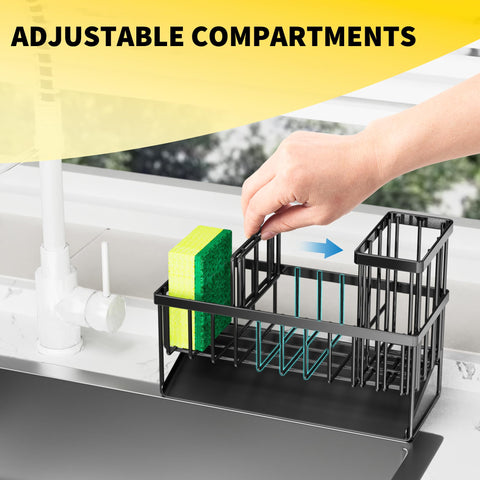 Cisily rustproof 304 stainless steel sink organizer with durable finish