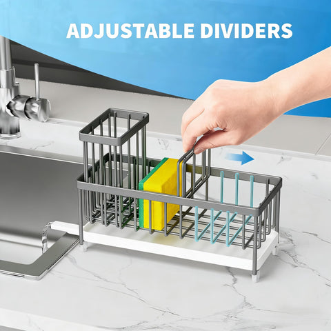 Cisily rustproof 304 stainless steel sink organizer resists moisture.