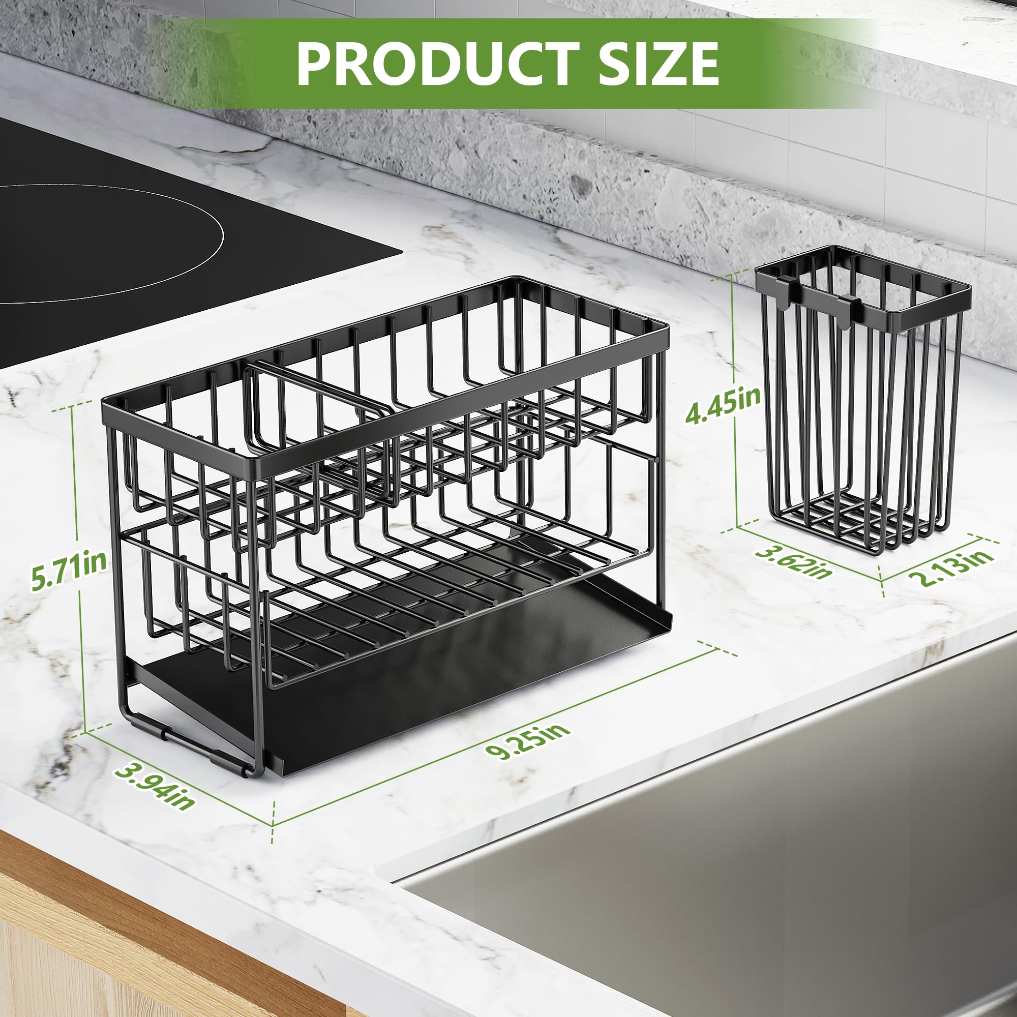 Cisily rustproof black-coated finish resists corrosion and looks sleek