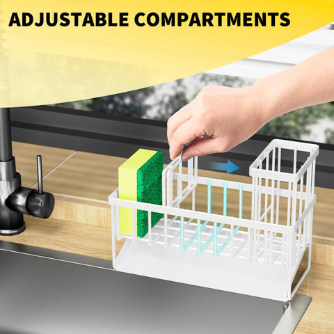 Cisily sink caddy compact size fits small kitchens.
