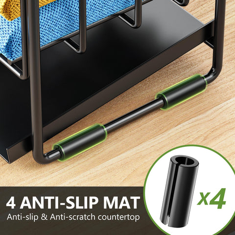 Cisily stainless steel four-compartment design for tidy kitchen organization