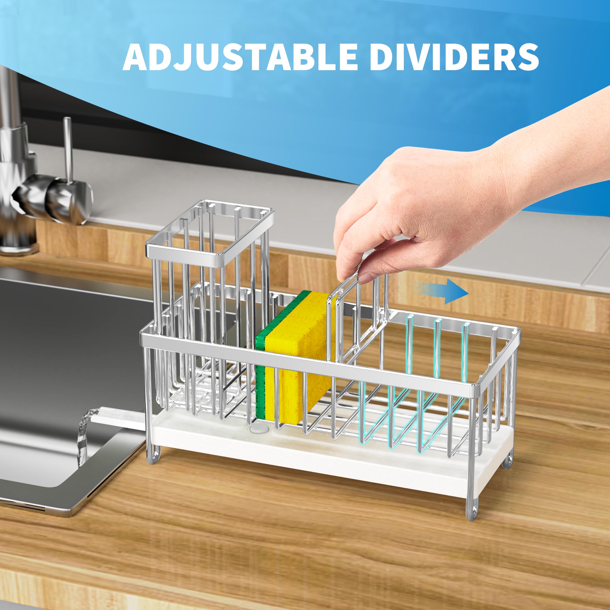 Cisily rustproof 304 stainless steel construction for durable kitchen storage