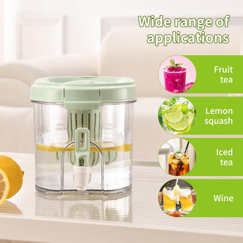 CISIREE 1-gallon pitcher inside fridge, minimizing refills during gatherings.