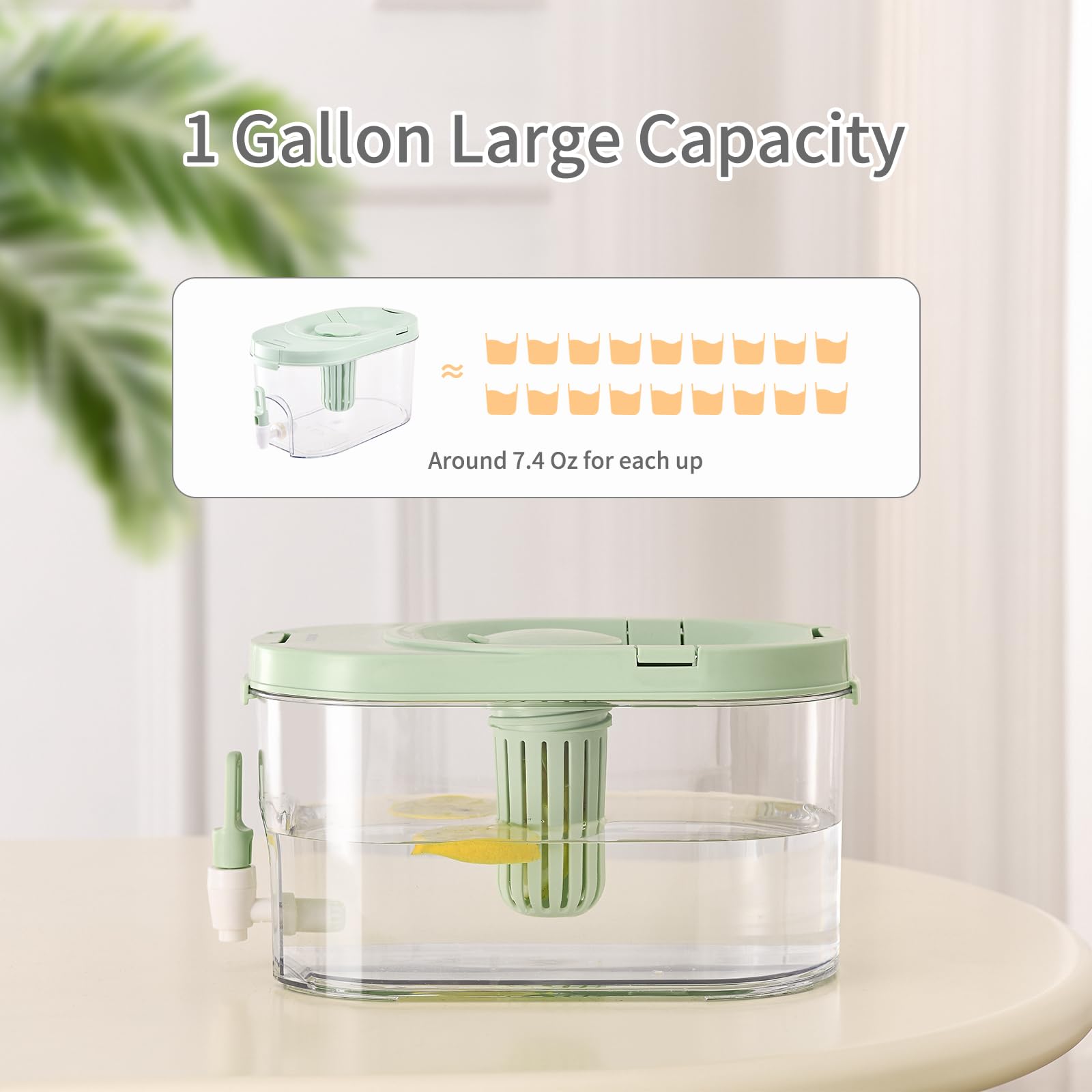 CISIREE fruit infuser section with mint and citrus for flavorful cold drinks.