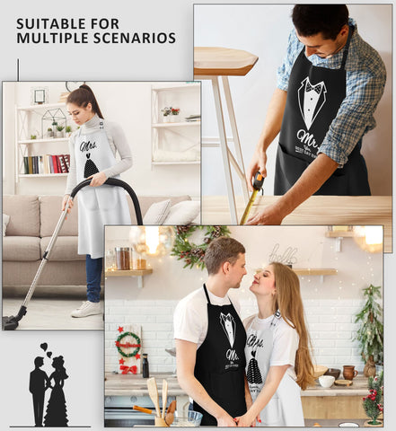 CITTA adjustable neck aprons fit most sizes for comfortable everyday wear.
