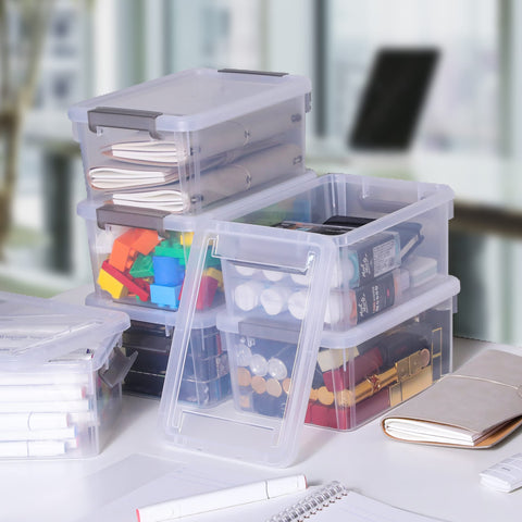 Citylife nesting storage bin set fitting compactly when not in use.