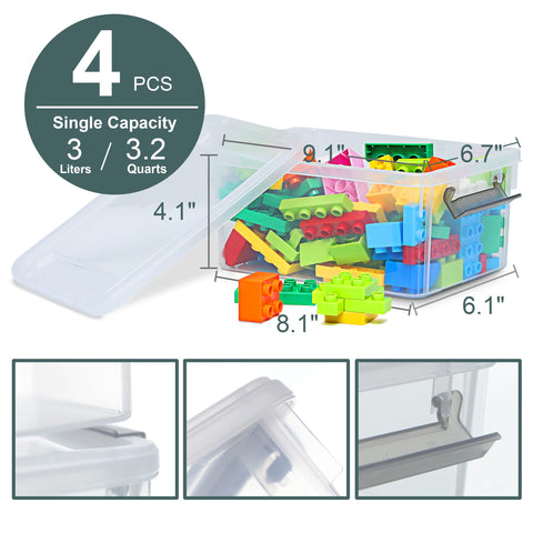 Citylife translucent PP5 storage box designed for durable, see-through organization.