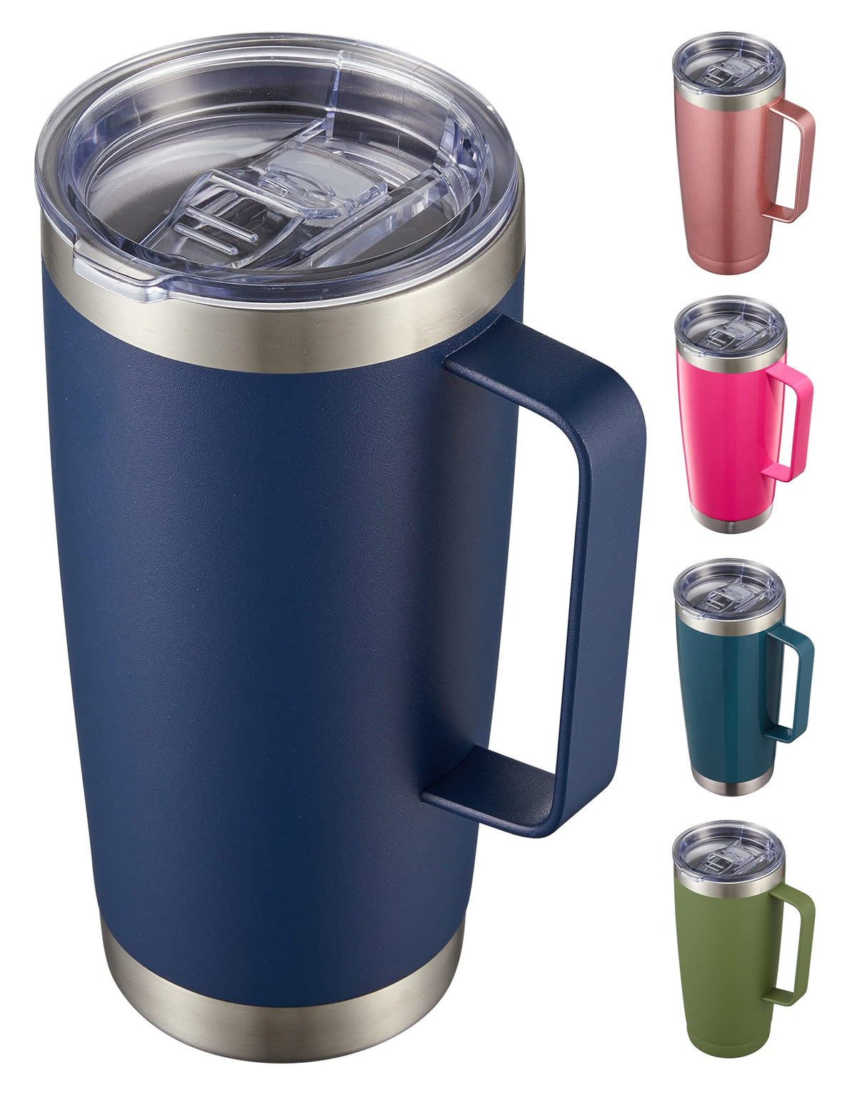 CIVAGO 20oz tumbler with lid and straw for spill-free travel
