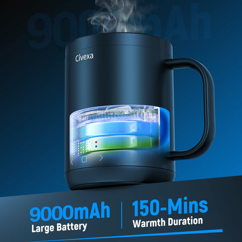 Civexa mug demonstrates 1-degree precision across a 120–160°F range