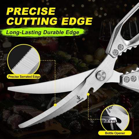 CIVIREVIC ergonomic, non-slip grip for comfortable extended chopping